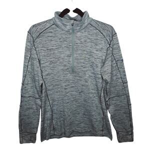 Kuhl Men's Alloy 1/4 Zip Pullover Sweater 3118 Cloud Gray Lightweight Medium